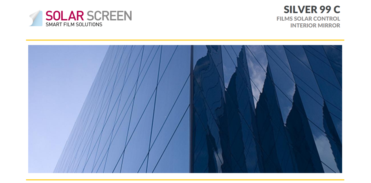 Solar Screen Silver 99 C 1% 1.524 m Дзеркальна плівка Solar Screen Silver