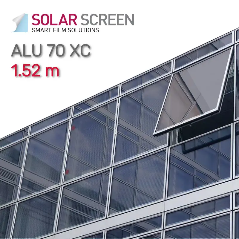 qqq дзеркальна плівка на вікна Solar Screen ALU 70 XC