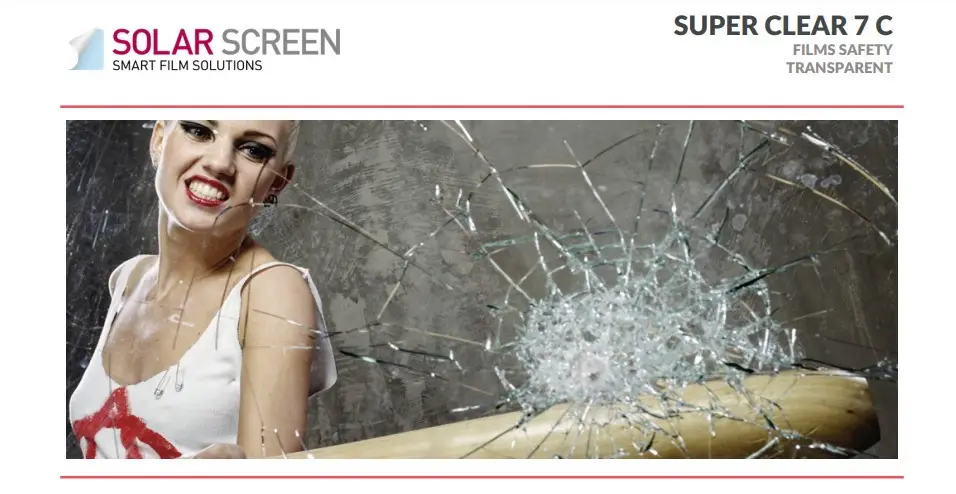 yyyy Solar Screen Super Clear 7 C — прозора плівка на вікна, бронеплівка від сонця